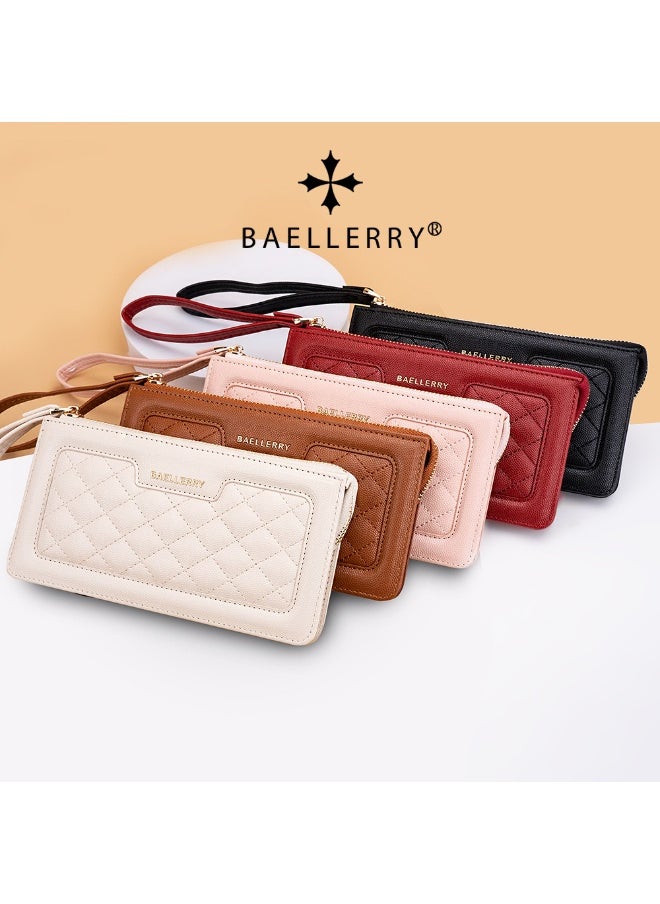 Fashion Crossbody Bag for Women Long Purse European and American Multi-functional Zipper Clutch Bag