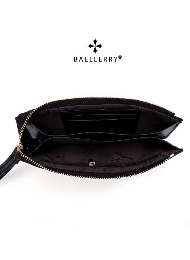 Fashion Crossbody Bag for Women Long Purse European and American Multi-functional Zipper Clutch Bag