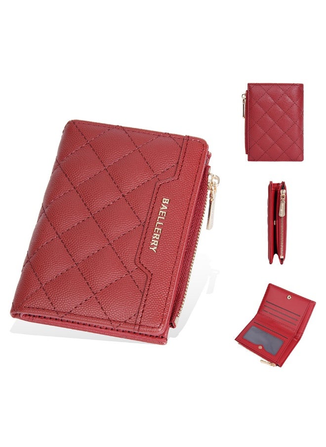 Women's Wallet Short Fashion Coin Purse Multi-card Zipper Buckle Clip Women