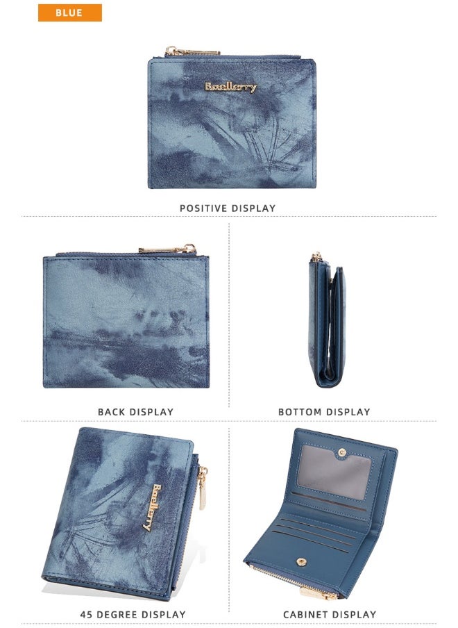 Women's Purse Short Fashion Zipper Buckle Wallet Multi-card Coin Purse Woman