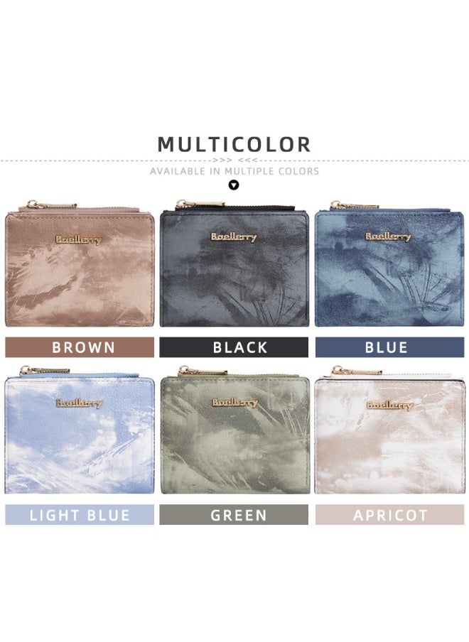 Women's Purse Short Fashion Zipper Buckle Wallet Multi-card Coin Purse Woman