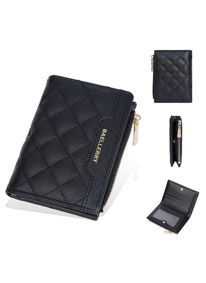 Women's Wallet Short Fashion Coin Purse Multi-card Zipper Buckle Clip Women