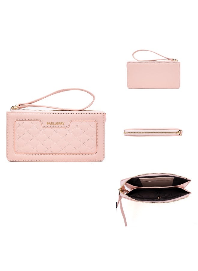 Fashion Crossbody Bag for Women Long Purse European and American Multi-functional Zipper Clutch Bag