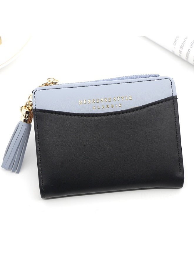 Fashion Short Women Zipper Purse Korean Version Of Simple Everything Student Coin Wallet Hidden Pocket Money Clip