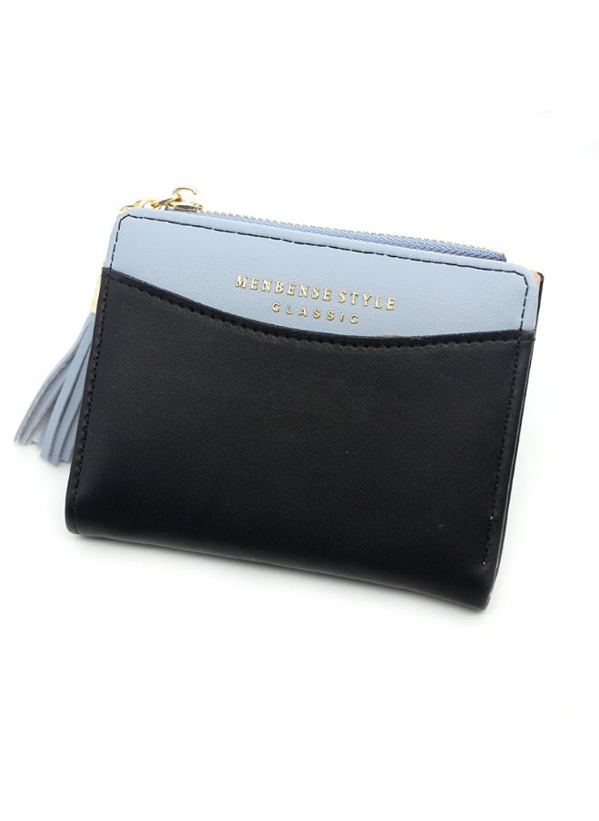Fashion Short Women Zipper Purse Korean Version Of Simple Everything Student Coin Wallet Hidden Pocket Money Clip