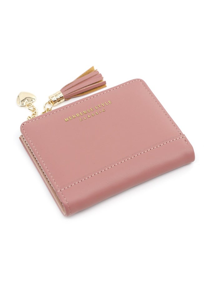 Fashion Short Women Zipper Purse Korean Version Simple Everything Student Coin Purse Female Wallet Clip