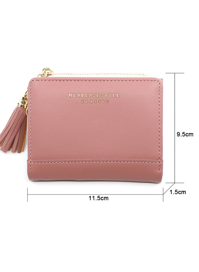 Fashion Short Women Zipper Purse Korean Version Simple Everything Student Coin Purse Female Wallet Clip