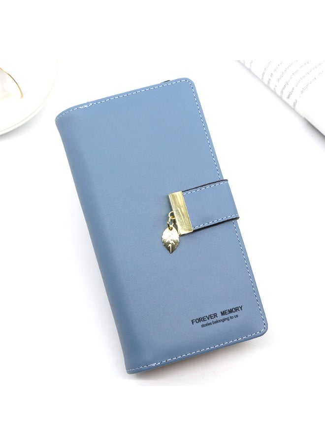Stylish Women's Money Clip Large Banknote Slot Card Bag Photo Slot Phone Bag Clutch Bag Coin Purse Women's Zipper Bag