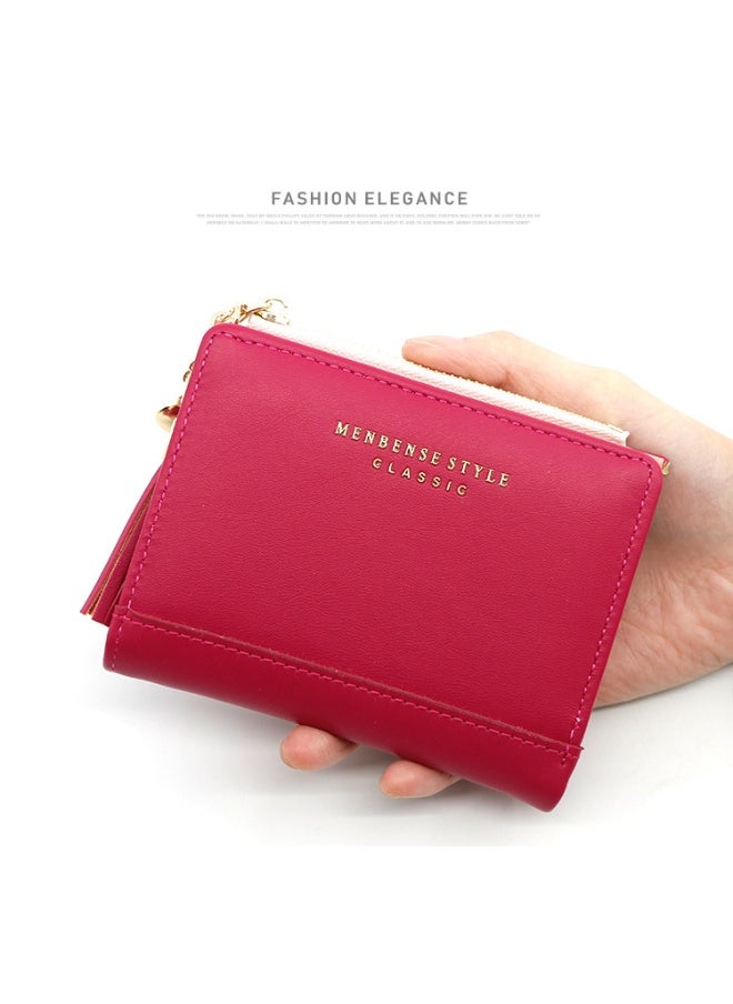 Fashion Short Women Zipper Purse Korean Version Simple Everything Student Coin Purse Female Wallet Clip