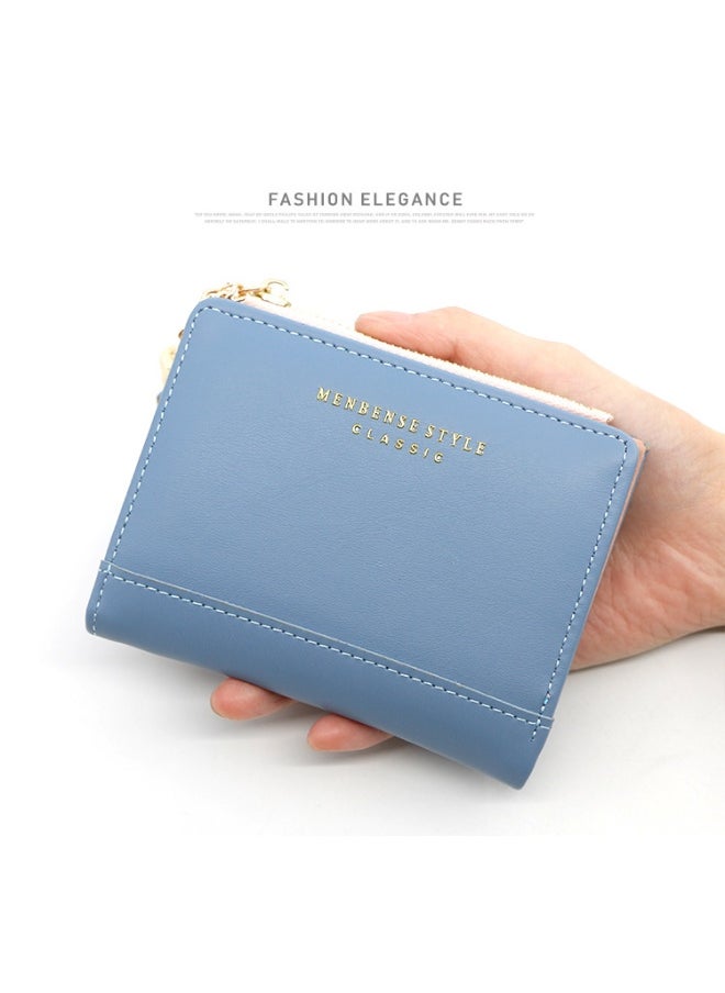 Fashion Short Women Zipper Purse Korean Version Simple Everything Student Coin Purse Female Wallet Clip