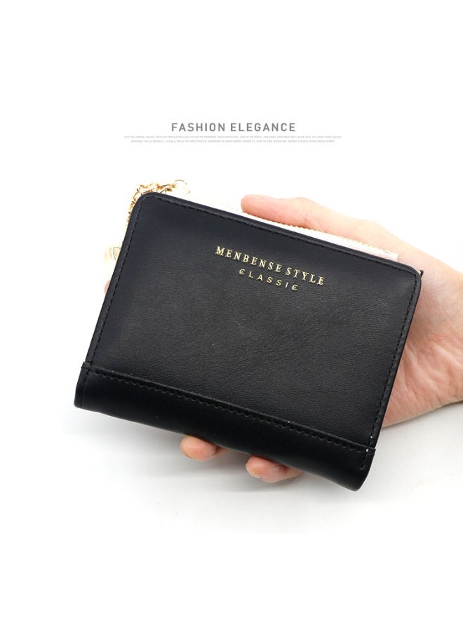 Fashion Short Women Zipper Purse Korean Version Simple Everything Student Coin Purse Female Wallet Clip