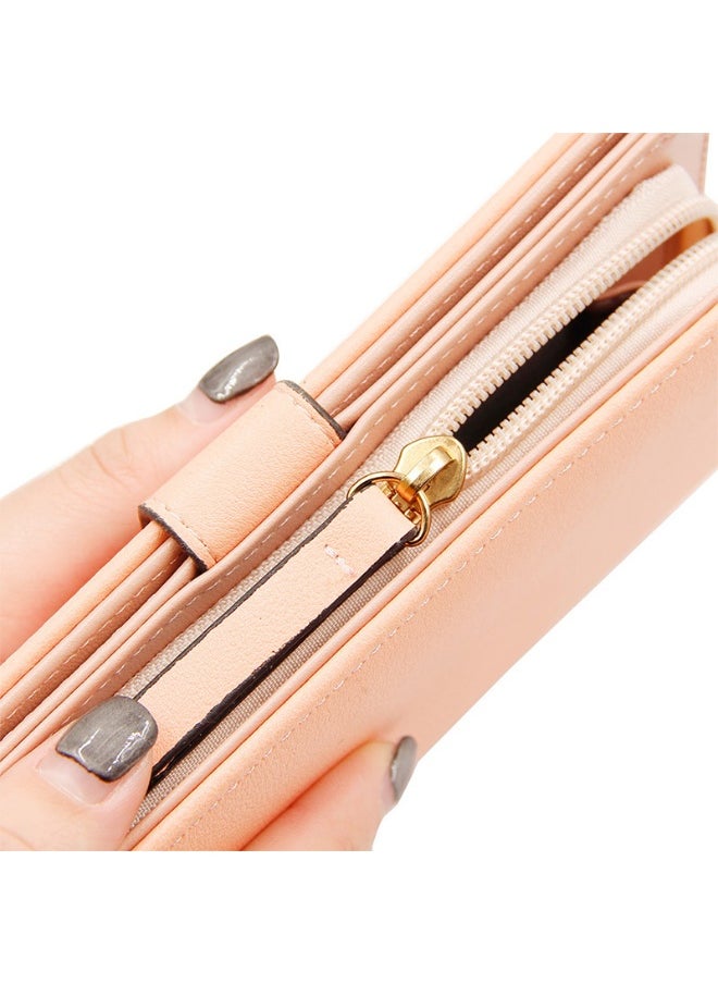 Leaf Hollowed Out Long Zipper Purse Women's Coin Purse