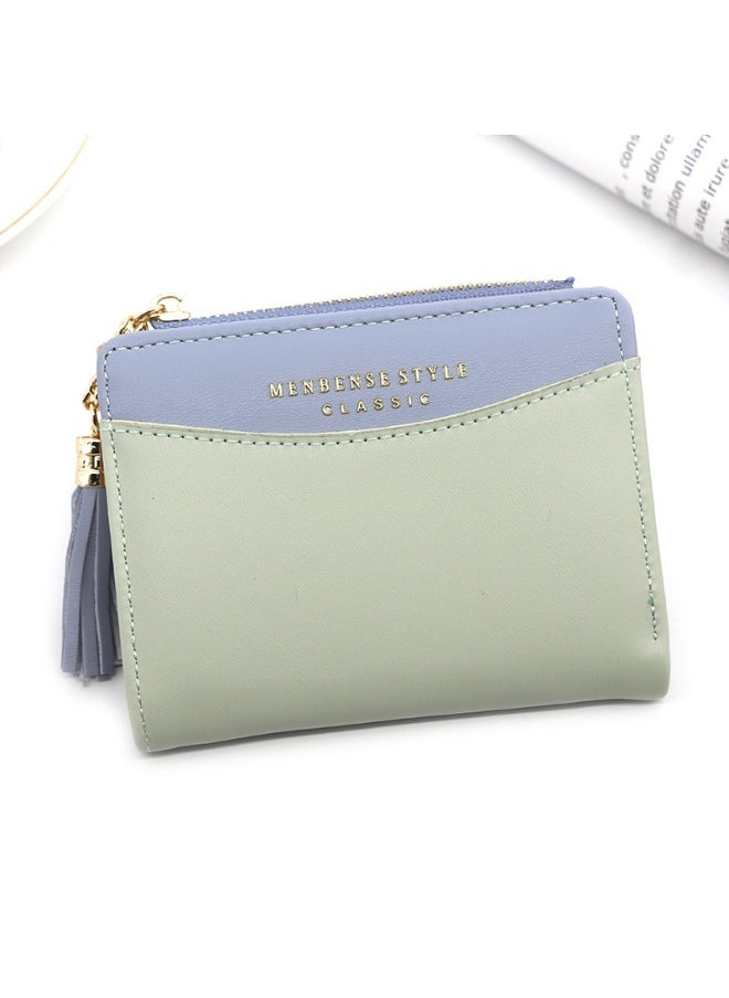 Fashion Short Women Zipper Purse Korean Version Of Simple Everything Student Coin Wallet Hidden Pocket Money Clip