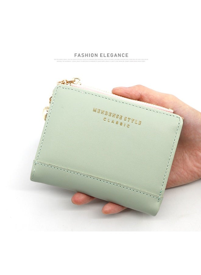 Fashion Short Women Zipper Purse Korean Version Simple Everything Student Coin Purse Female Wallet Clip