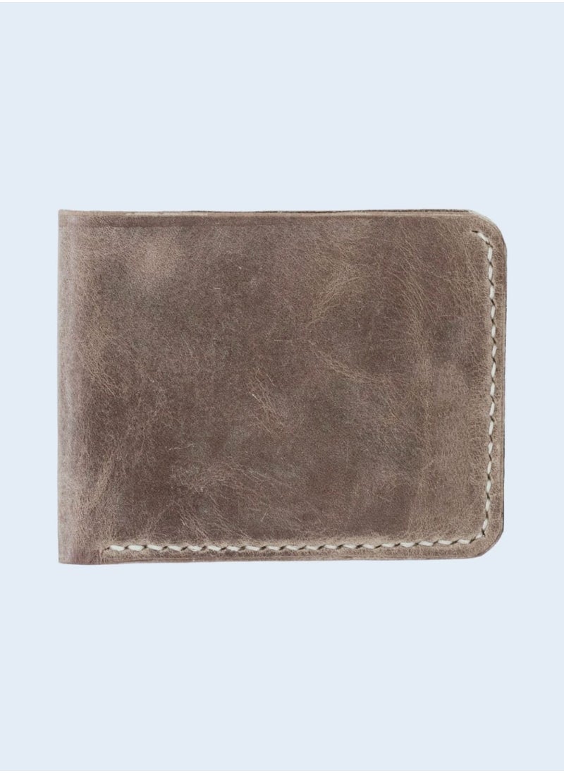Men’s Crazy Horse Leather Wallet – Mustang Brown | Vintage Bifold