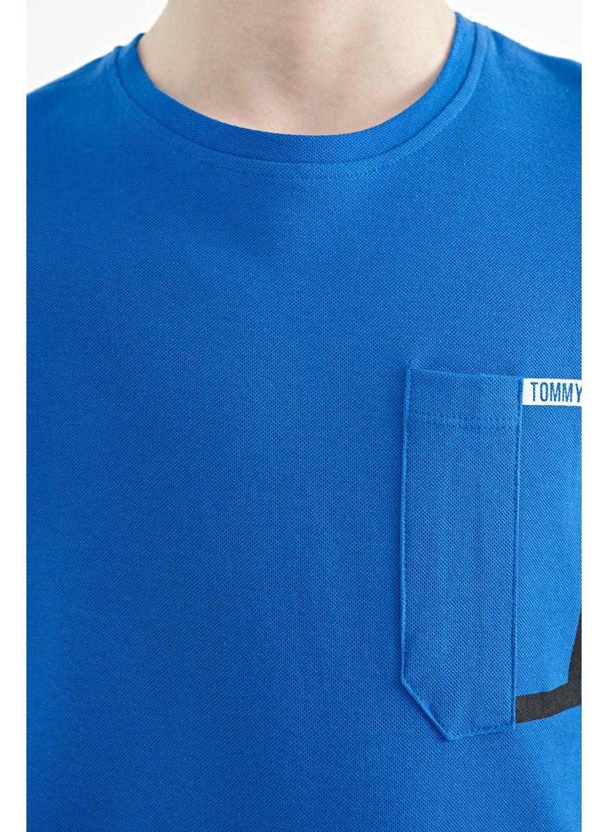 Saks Pocket Detailed O Neck Standard Pattern Boy T-Shirt - 11120