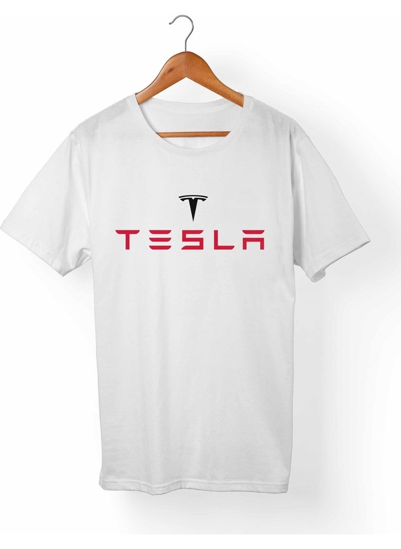 Tesla Kids White T-Shirt