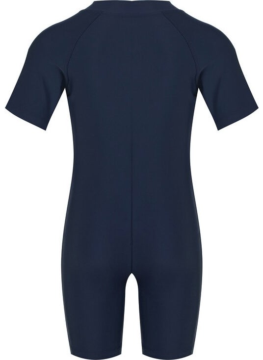 Remsa Swimsuit Jumpsuit Short Sleeve Shorts Kids Baby Swimsuit 5155 Dark Navy Blue