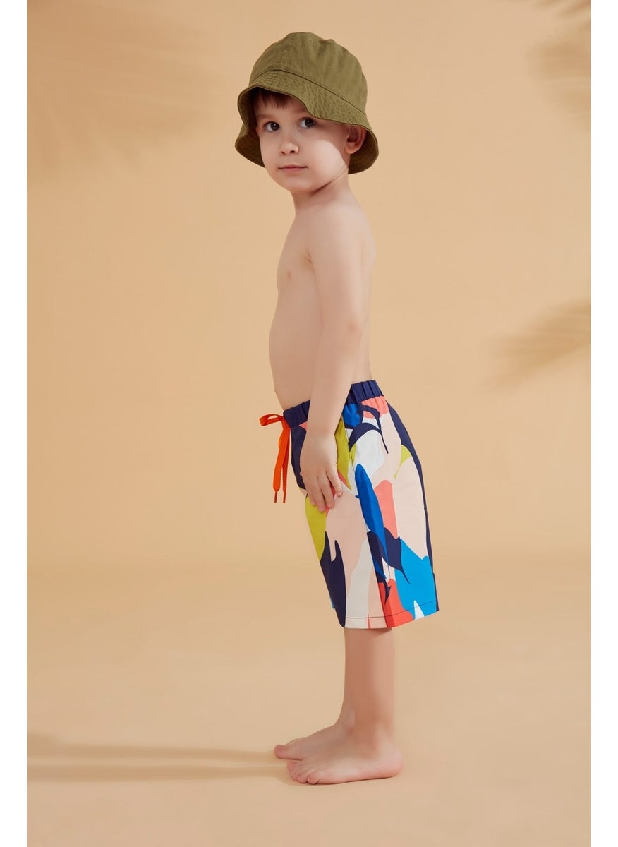 Navy Blue Colored Boy Shorts B2360