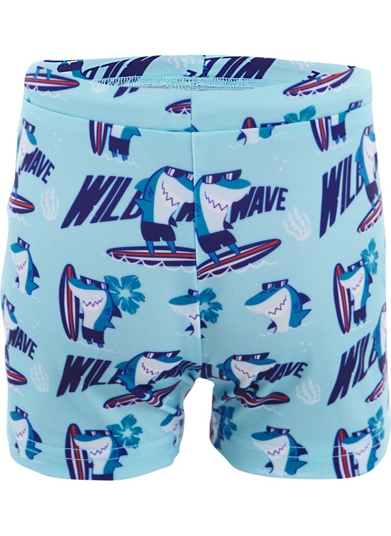 Shark Boy Shorts Swimsuit