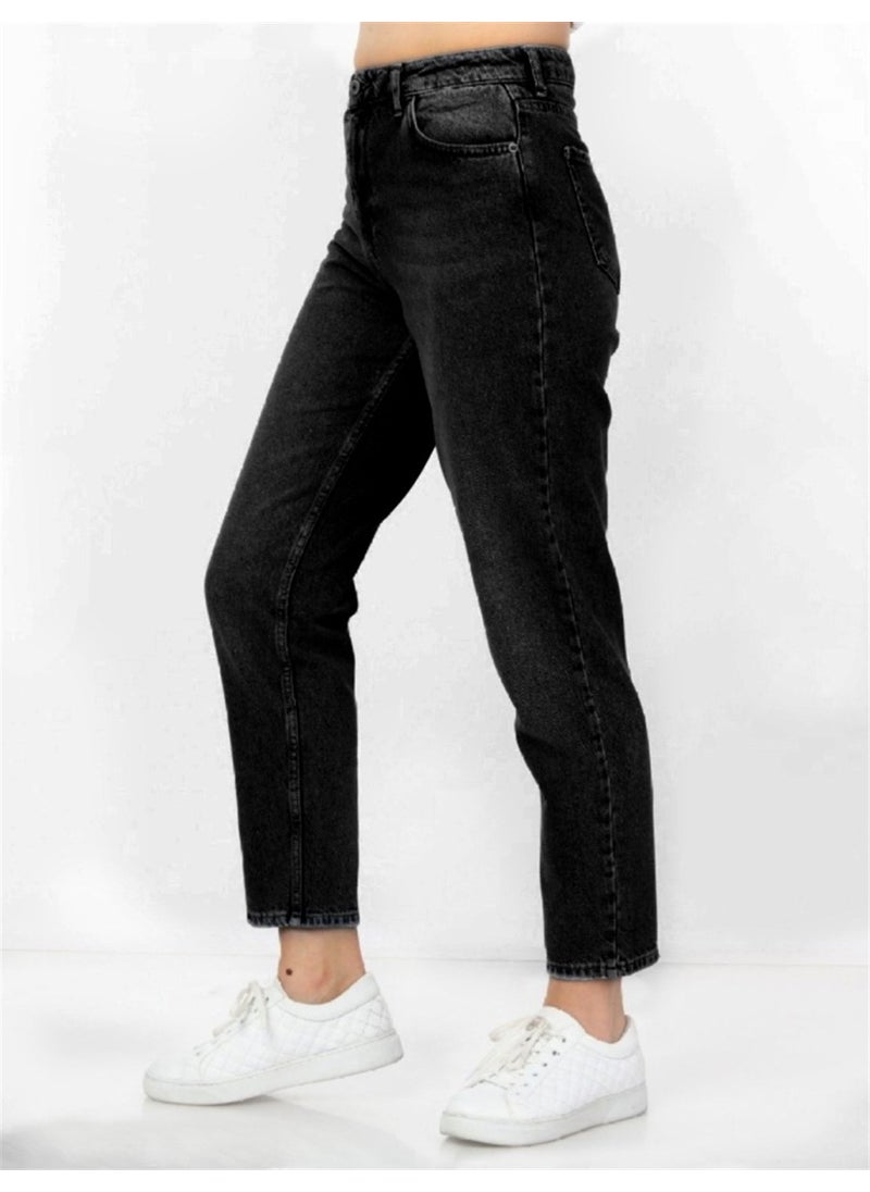 Women High Waist Soho Boyfriend Jeans C599