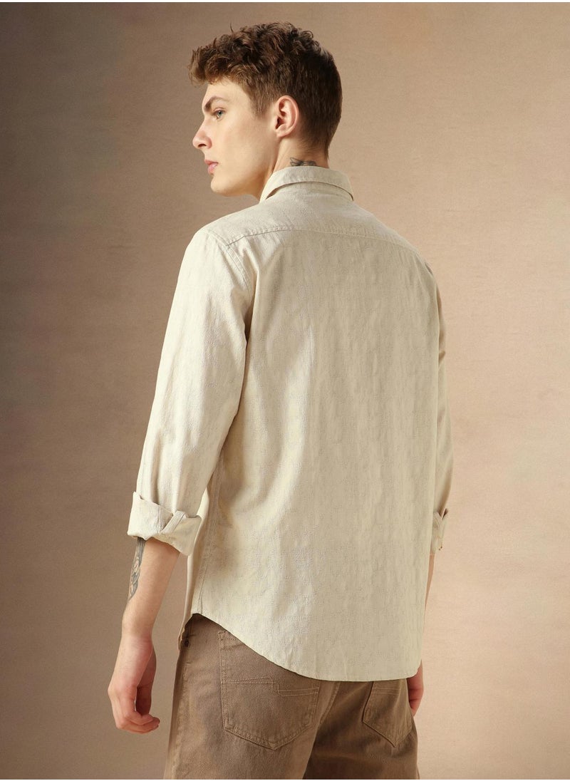 Beige Shirt For Men For Men