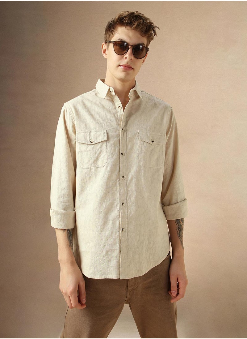 Beige Shirt For Men For Men