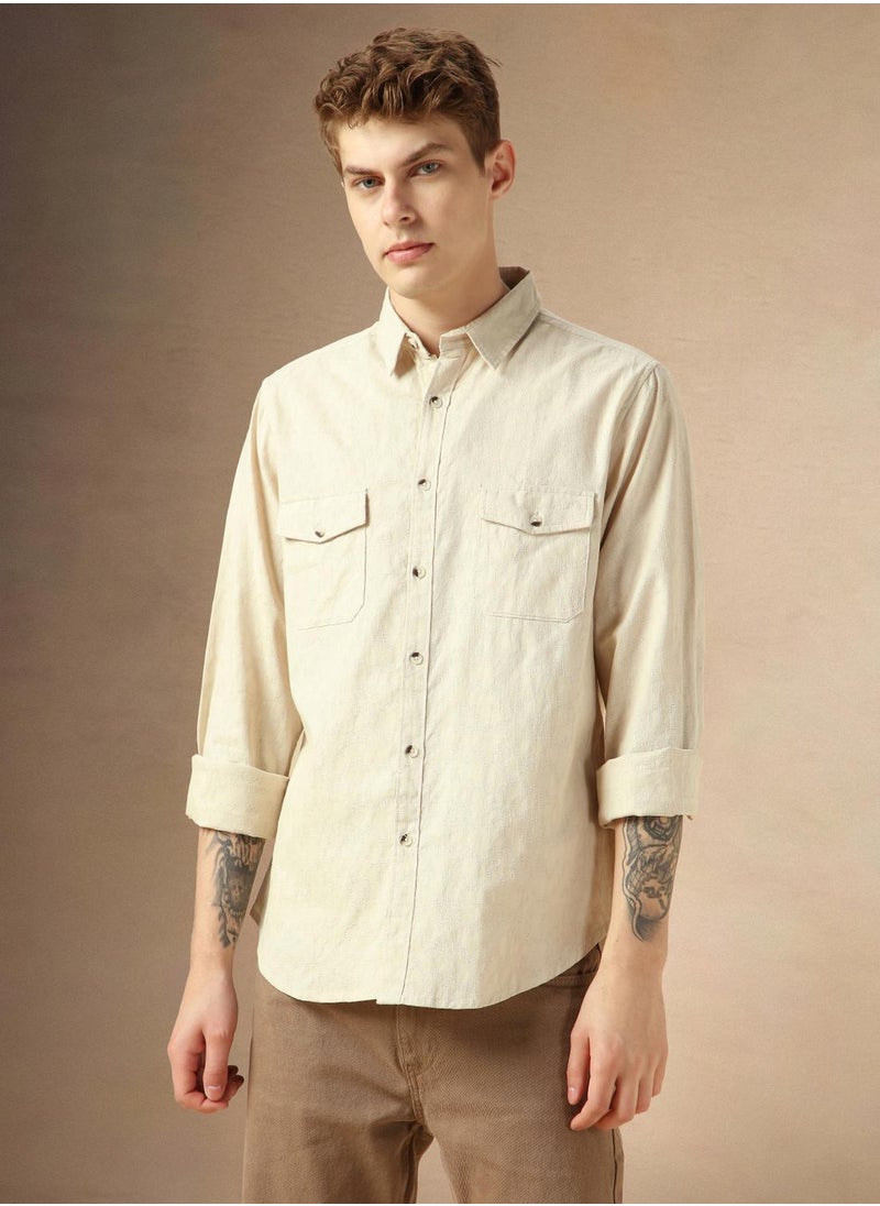 Beige Shirt For Men For Men