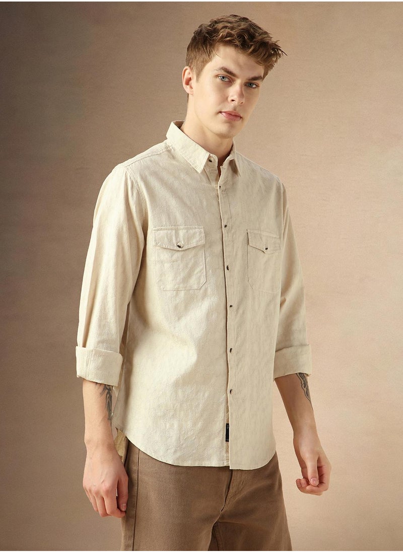 Beige Shirt For Men For Men