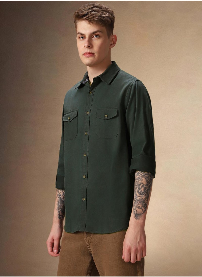 Dark Green Shirt For Men For Men
