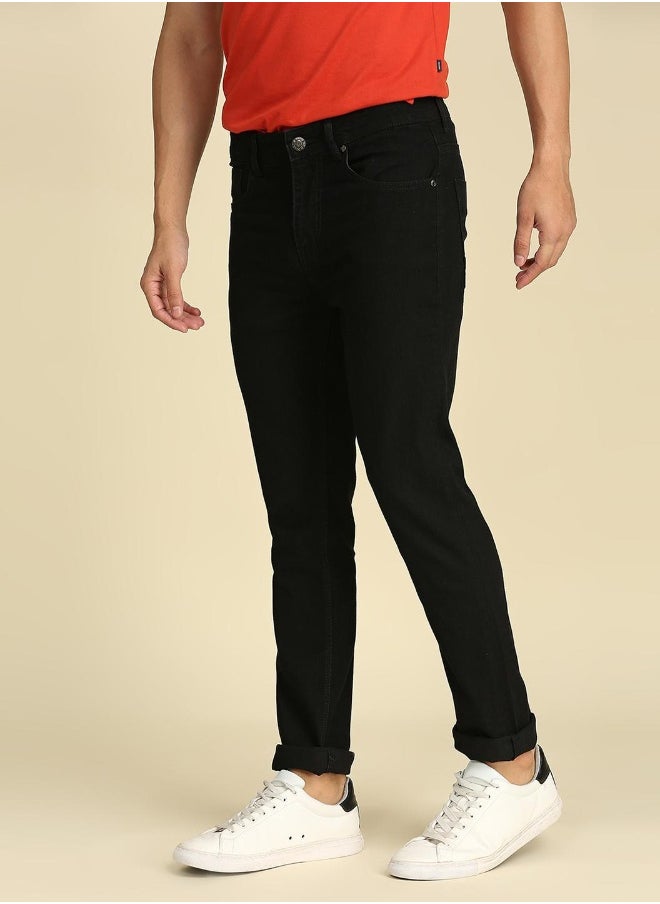 Men Black Slim Fit Stretchable Jeans