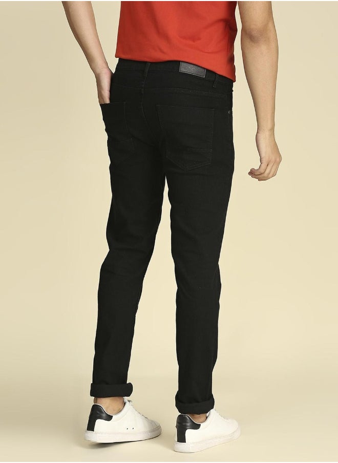 Men Black Slim Fit Stretchable Jeans