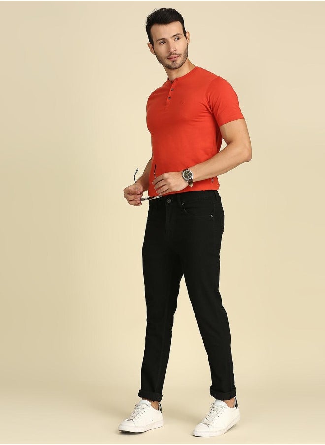 Men Black Slim Fit Stretchable Jeans