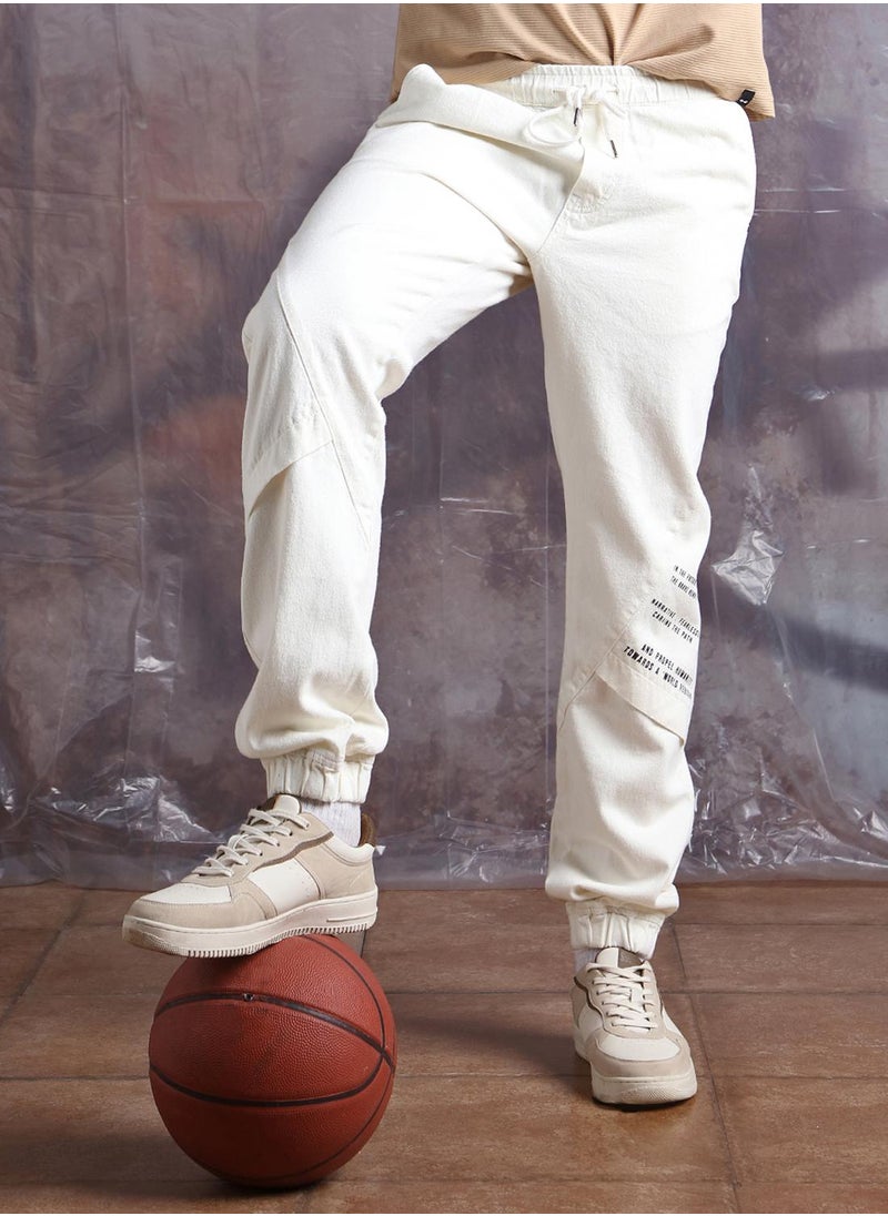 Men Pure Cotton Comfort Relaxed Fit Jogger Jeans