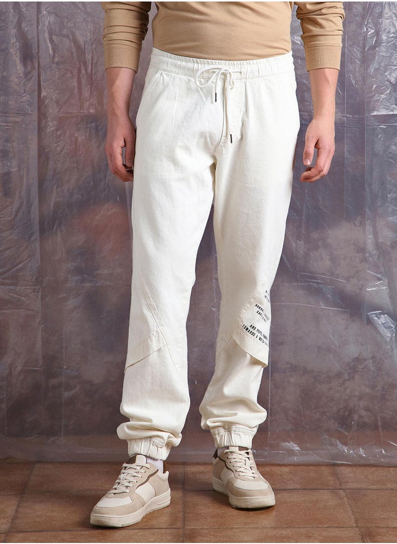 Men Pure Cotton Comfort Relaxed Fit Jogger Jeans