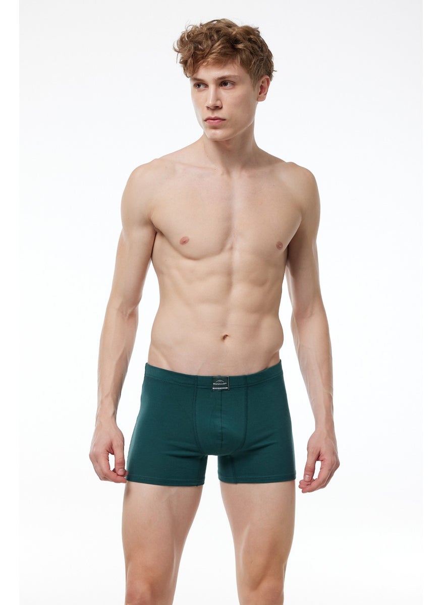 Men's Green 5 Piece Cotton Elastane Boxer 5M074