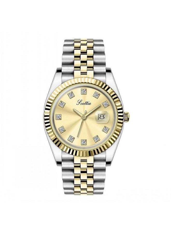 Shigaodi Personalized Style Stainless Steel Strap Calendar Women's Watch Fashion Watch Women's Temperament Women's