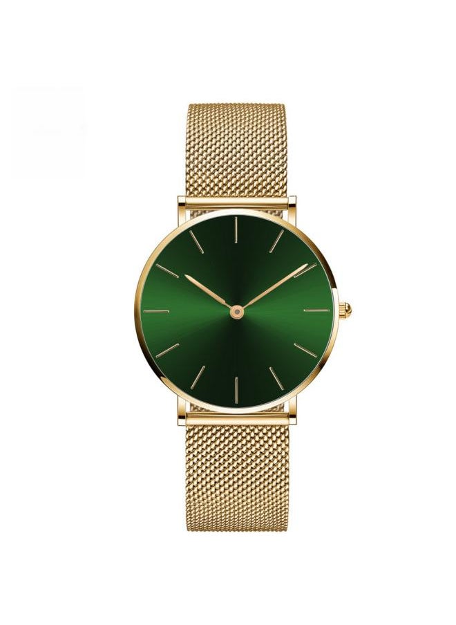 Gold White Plate 36mm Diameter Movement Quartz Watch For Women's Watch Waterproof Women's Watch