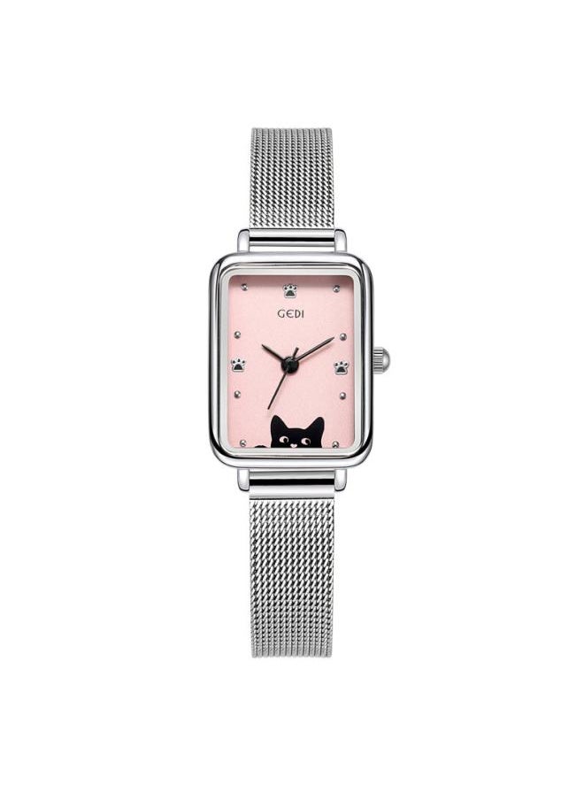 Gedi New Cartoon Cat Women's Watch Simple High-looking Exquisite Quartz Watch Women's Niche Waterproof Watch