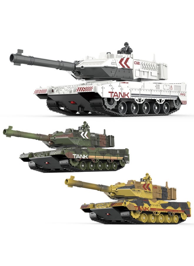 Crawler Simulation Remote Control Tank Water Spray Remote Control Vehicle Battle Armored Vehicle Model Toy Children-Color:Green  TCS11 Remote Control Spray Tank