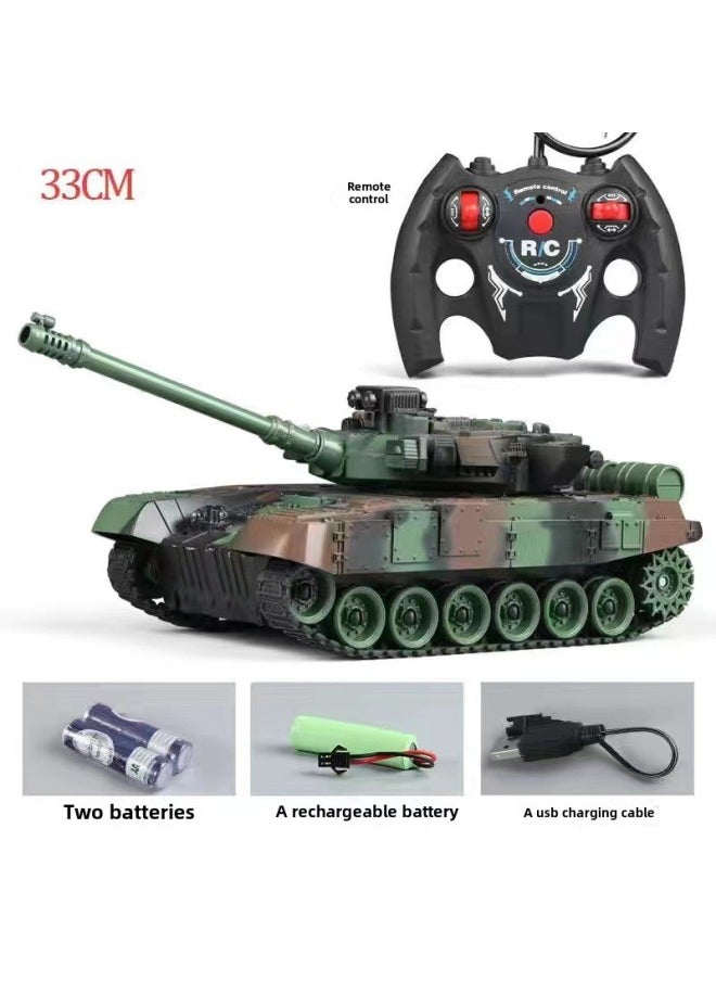 2.4g Remote Control Tank Toy Launchable Tracked Vehicle Rechargeable Children's Gift Boy's Plaything-Color: Five-way Track Remote Control Car