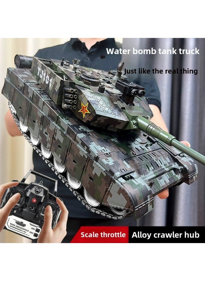Large 99 Type Remote Control Tank Toy Professional Boy Electric Children Alloy Model Car Adult Tiger T90-Color:Alloy Crawler Hub⭐Type 99/medium/proportional Throttle/independent Shock Absorber/storage Transmission/barrel Telescopic Up, Down, Left And Right Movable-Specifications:Official Standard