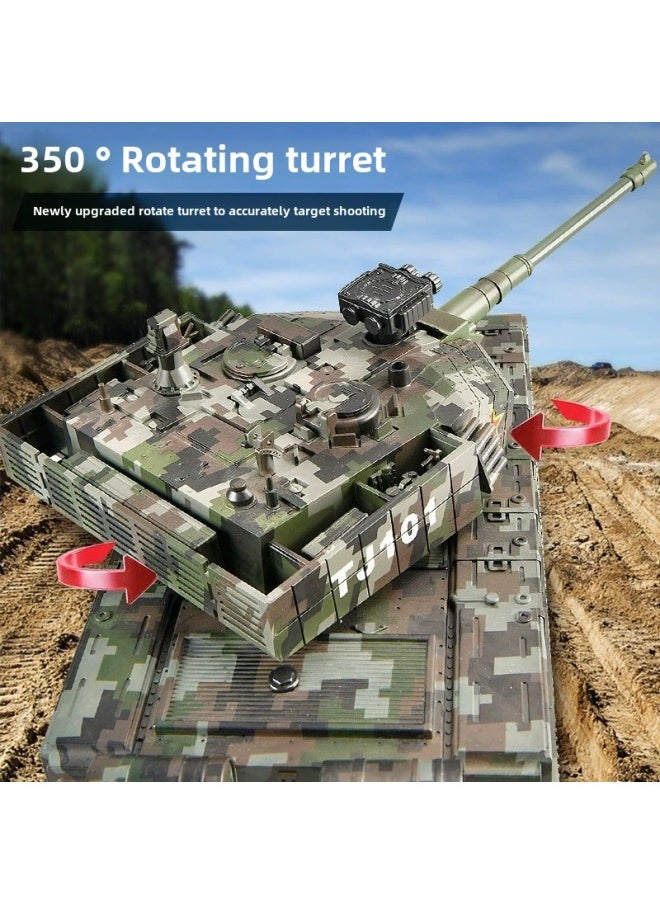 Large 99 Type Remote Control Tank Toy Professional Boy Electric Children Alloy Model Car Adult Tiger T90-Color:Alloy Crawler Hub⭐Type 99/medium/proportional Throttle/independent Shock Absorber/storage Transmission/barrel Telescopic Up, Down, Left And Right Movable-Specifications:Official Standard