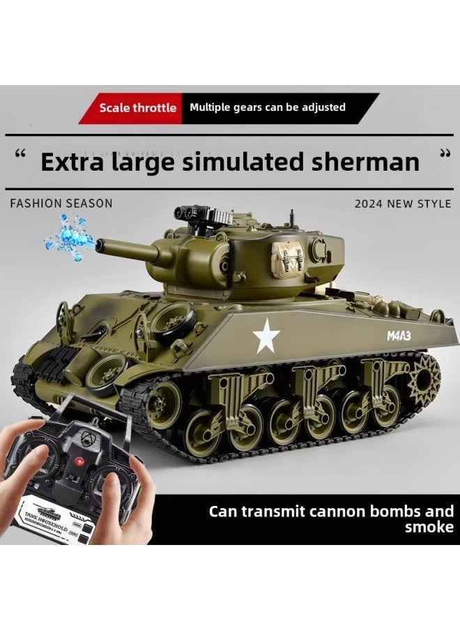 Large 99 Type Remote Control Tank Toy Professional Boy Electric Children Alloy Model Car Adult Tiger T90-Color:1:18 -Specifications:Three Sets Of 7.4v Lithium Batteries