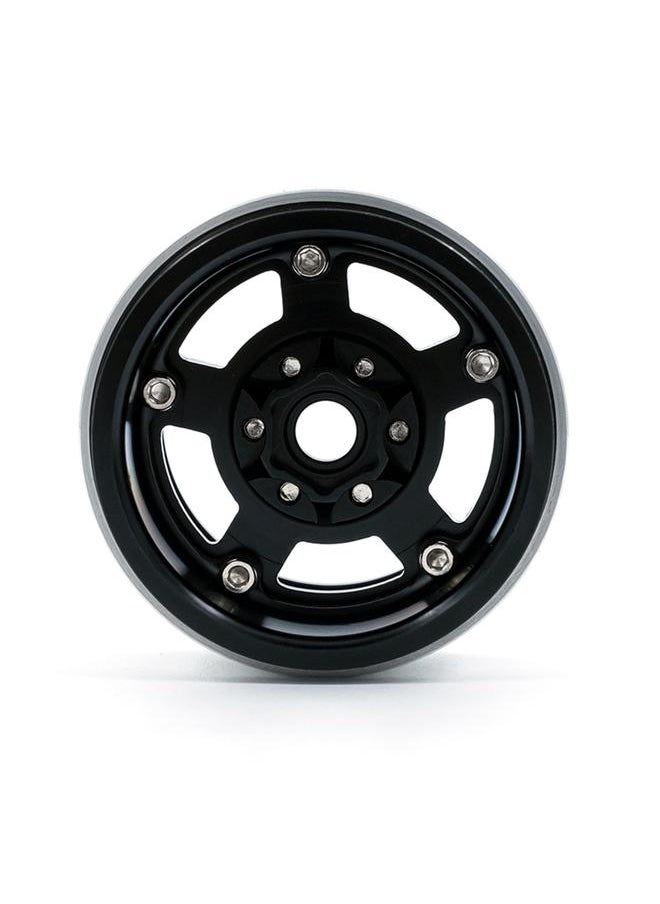 Aluminum Alloy Wheel Rim Beadlock Wheel Rims Hub 4pcs Replacement for 1/10 TRX4 Axial SCX10 90046 SCX10 III AXI03007 AXI03003 RC Car
