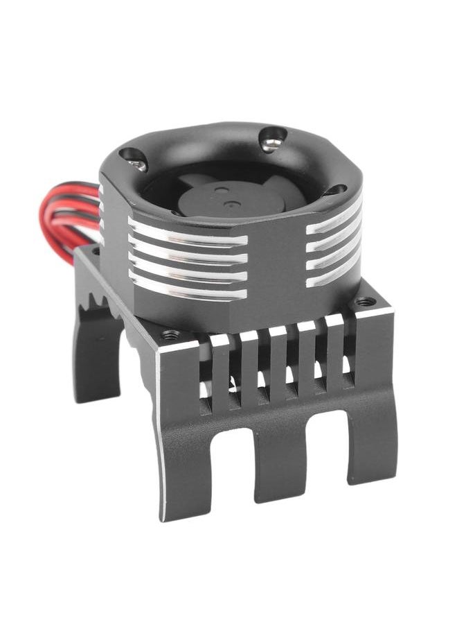 ESC Motor with Light Cooling Strong Wind High Speed Aluminum Alloy Plastic RC Cooling Light Fan 42mm for 1515 for K80 Black