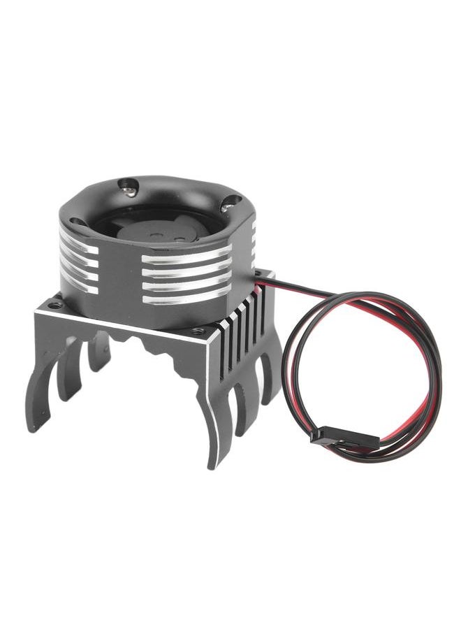 ESC Motor with Light Cooling Strong Wind High Speed Aluminum Alloy Plastic RC Cooling Light Fan 42mm for 1515 for K80 Black