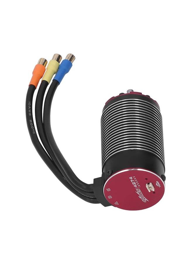 4274 V2 2500KV RC Sensorless Brushless Motor 4 Poles Rotor Replacement Brushless Motor with Temperature Control Port