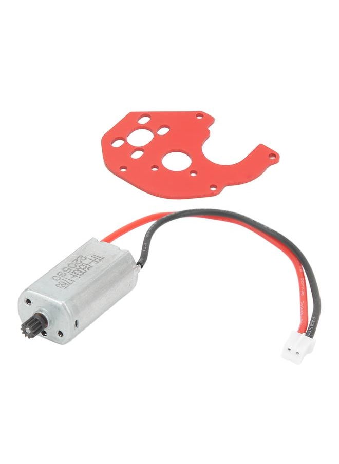 RC 050 66T Brushed Motor with Motor Mount for Axial SCX24 AXI90081 AXI00001 AXI00002 1/24 RC Car Upgrade Parts Red