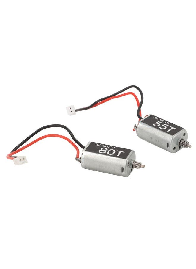 55T 80T RC Motor High Torsion Brushed Motor Replacement for AXIAL SCX24 1/24 RGT RC Crawler Car